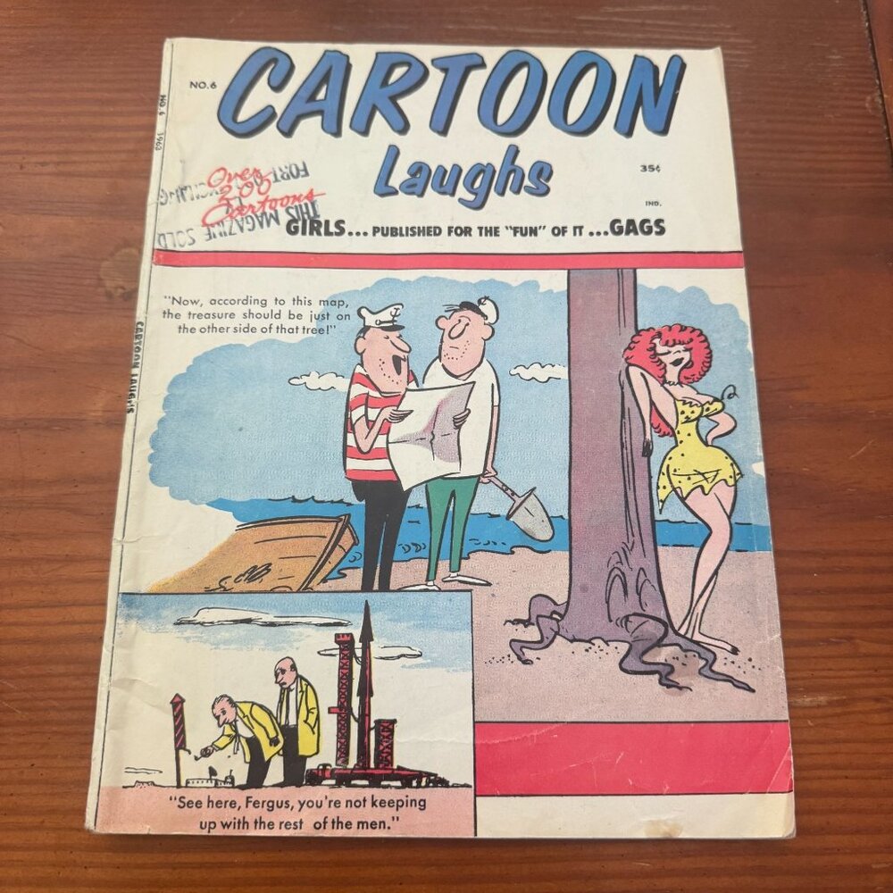 Vintage Cartoon Laughs No. 4 Magazine 1953 Atlas Publications